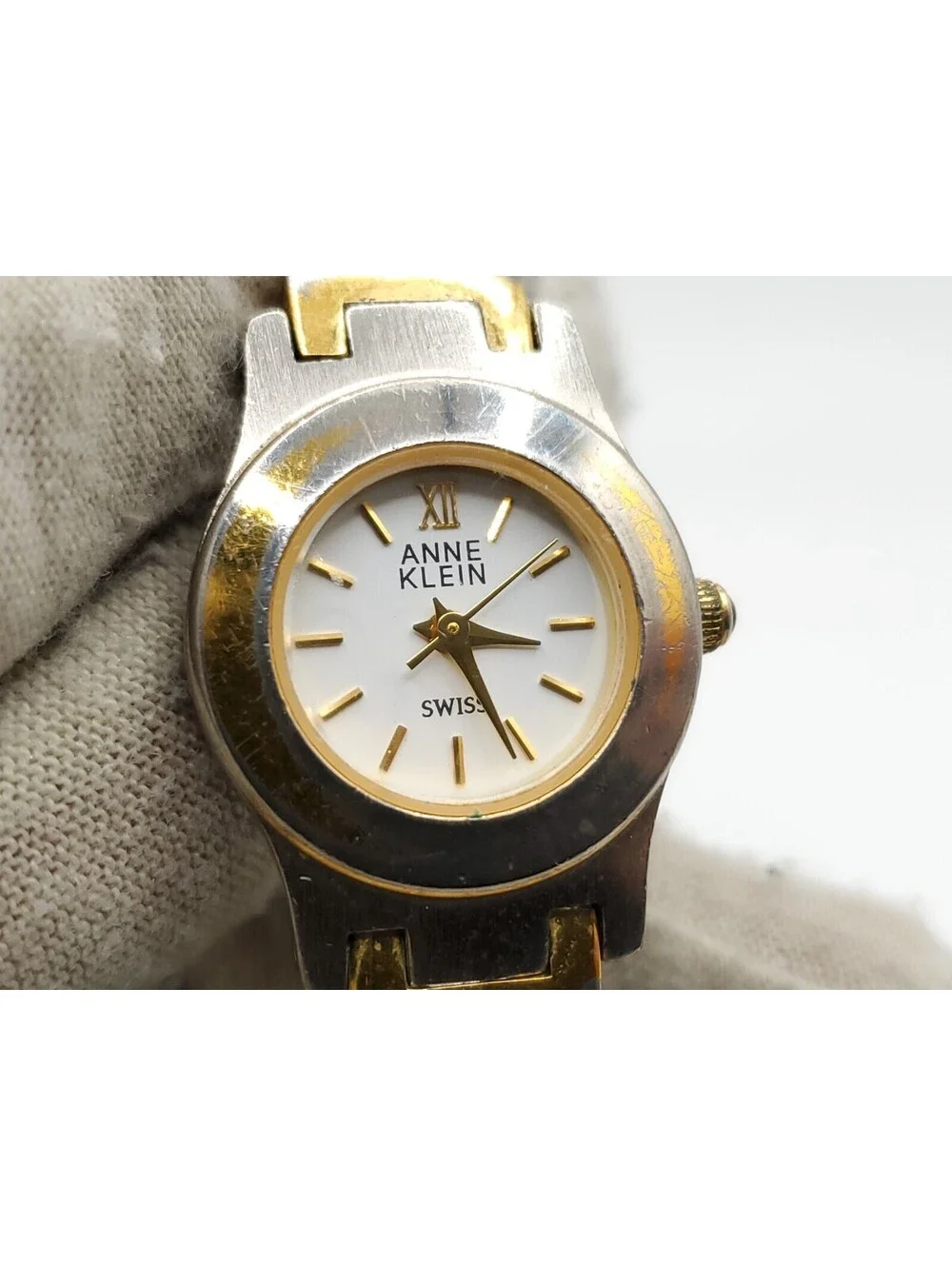 Anne Klein Quartz Watch Women New Battery Two-Tone 22mm